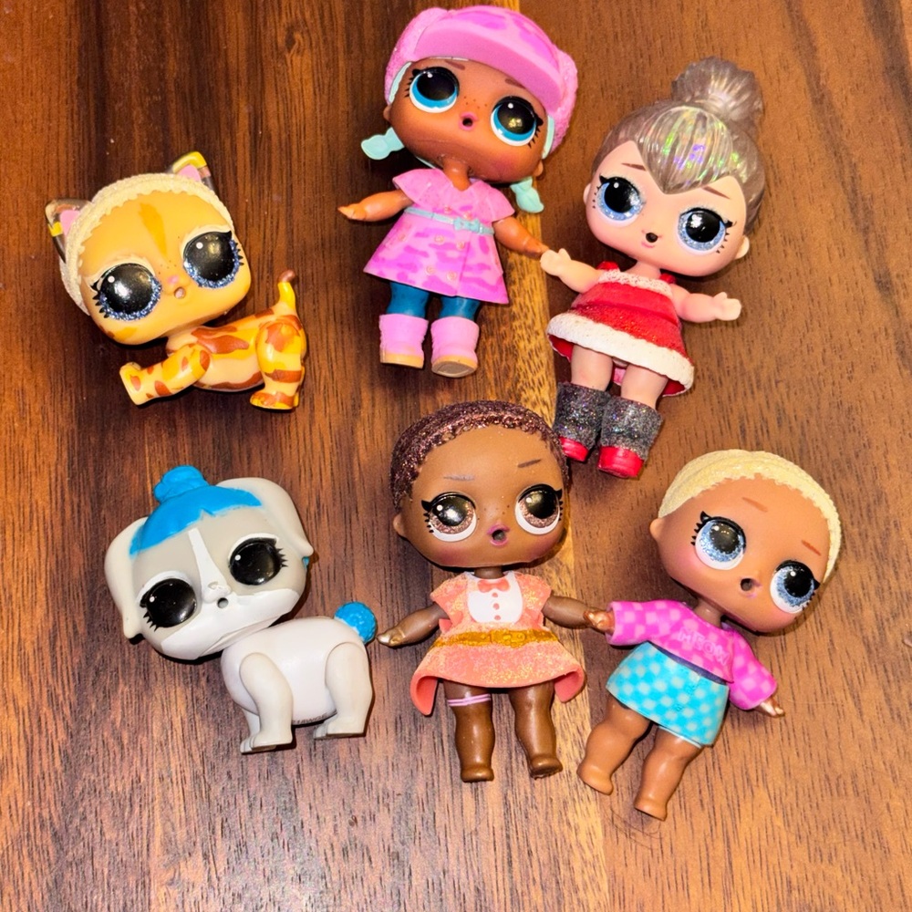 L.O.L. Surprise! Dolls with Pink, Blue, and Brown Highlights